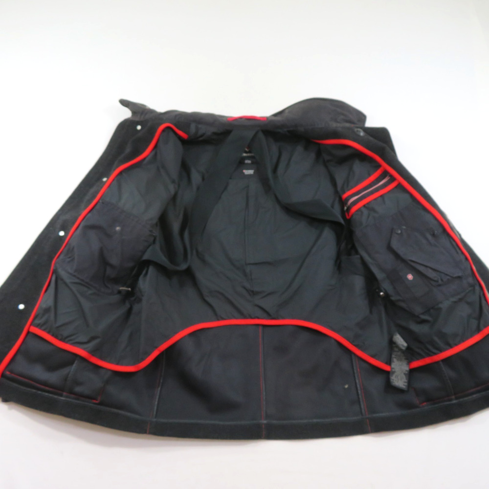 Victorinox Jacket Mens L Black Military Lined Winter Coat Mens Sz L - Picture 3 of 6